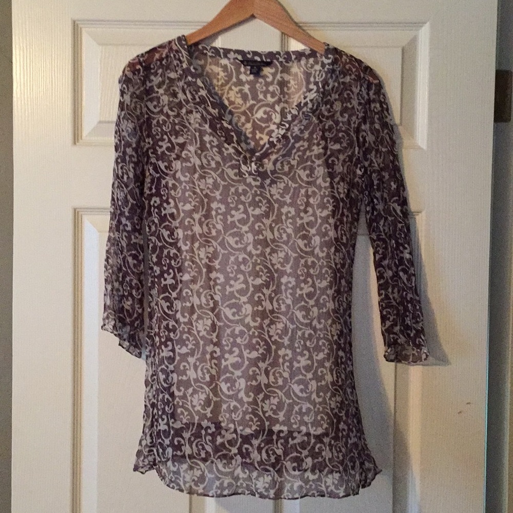 Brooks Brothers silk tunic w/ cami. Sz XS